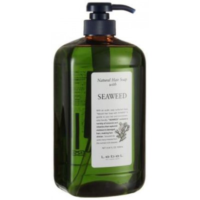 Lebel Seaweed Шампунь с морскими водорослями восстанавливающий для повреждённых волос, защита от агрессивной среды 1000 мл