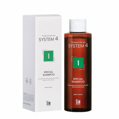 System 4 Шампунь № 1 терапевтический для нормальной и жирной кожи головы и волос с климбазолом 250 мл