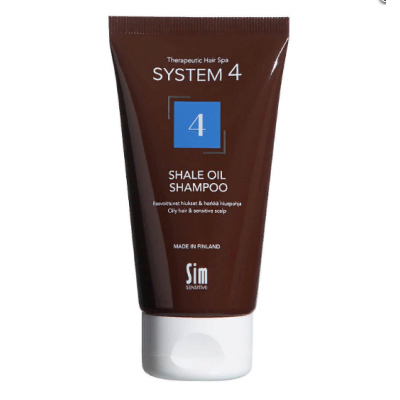 System 4 Шампунь № 4 терапевтический для очень жирной и чувствительной кожи головы с климбазолом 75 мл
