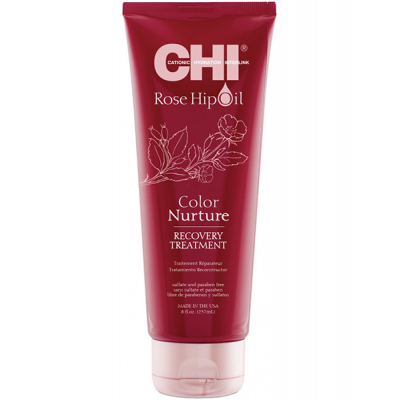 CHI Rose Hip Oil Маска восстанавливающая с маслом шиповника для окрашенных волос 237 мл