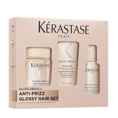 Kerastase Gloss Absolu Travel Набор для блеска (Шампунь 80 мл + Молочко 75 мл + Спрей-молочкo 45 мл)