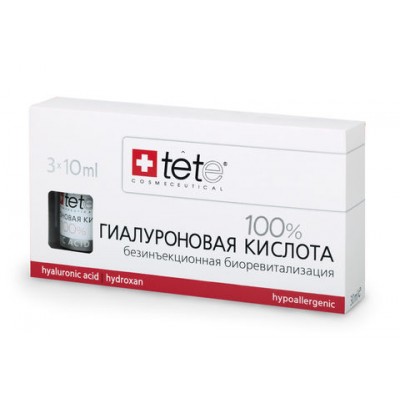 tete Hyaluronic Acid 100% Лосьон гиалуроновая кислота 100% 30 мл (3*10 мл)