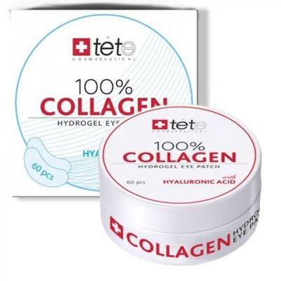 tete Collagen Hydrogel Eye Patch Патчи Гидроколлагеновые для глаз с гиалуроновой кислотой 100% 60 шт. 