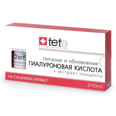 tete Hyaluronic Acid&Placental Extract Лосьон гиалуроновая кислота + Экстракт плаценты 30 мл (3*10 мл)