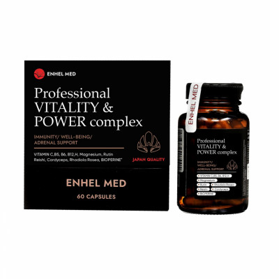 Enhel med Vitality&Power Комплекс витаминный для иммунитета и омоложения организма 60 шт.