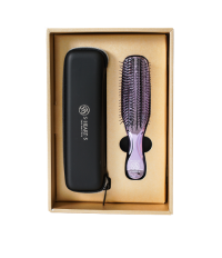 S-Heart-S Набор подарочный Расческа Scalp Brush Premium удлиненная (фиолетовая) + Дорожный чехол