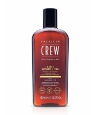 American CREW Ginger+Tea Шампунь, кондиционер, гель для душа 3-в-1 Имбирь+Чай 450 мл