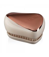Tangle Teezer Compact Styler Rose Gold Luxe Щётка для распутывания волос компактная молочно-бронзовая хром